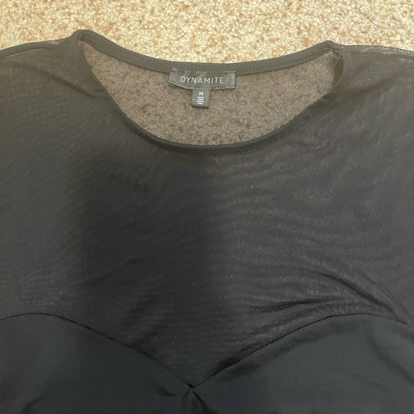 Dynamite sheer mesh top M - Picture 2 of 2